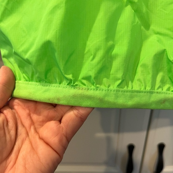 Kids K-Way Rain Jacket Neon Green Packable Size 4 Years - Picture 11 of 15